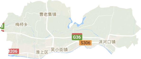 淮上區地形圖