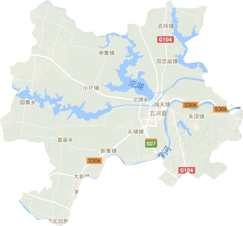 五河縣地形圖