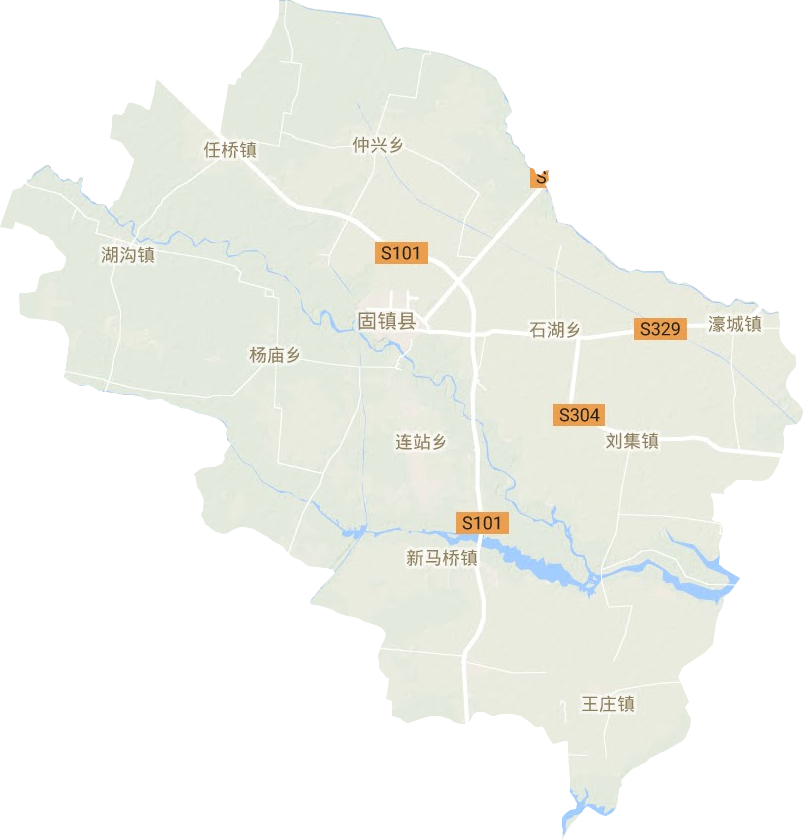 固鎮縣地形圖