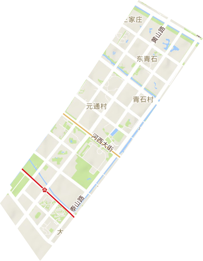 沙洲街道地形圖