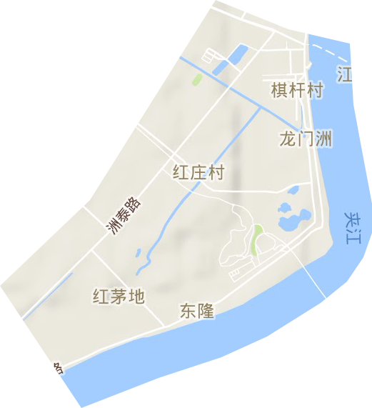 中新南京生態(tài)科技島地形圖