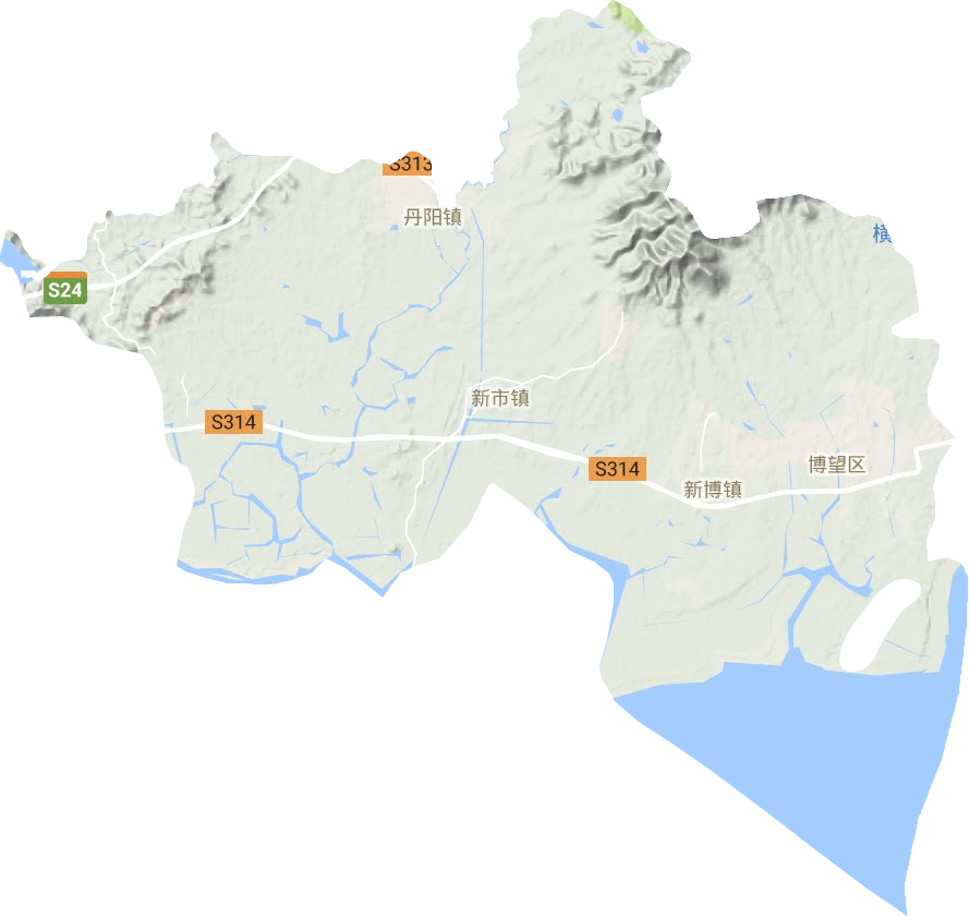 博望區地形圖