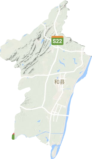 和縣地形圖