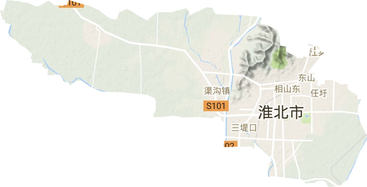 相山區地形圖