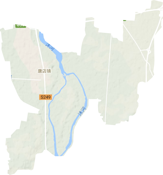 唐店街道地形圖