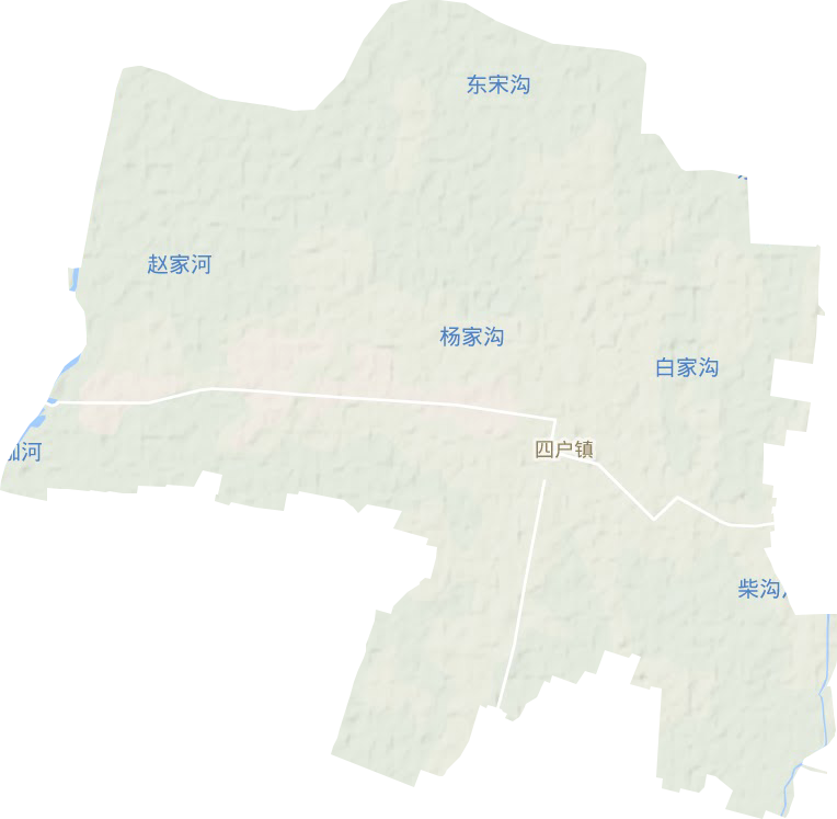 四戶鎮地形圖