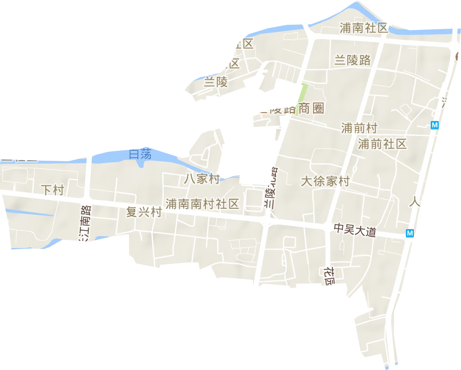 蘭陵街道地形圖