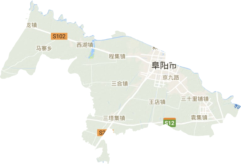 潁州區地形圖
