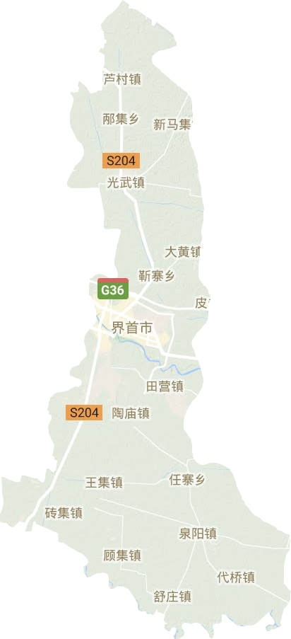 界首市地形圖