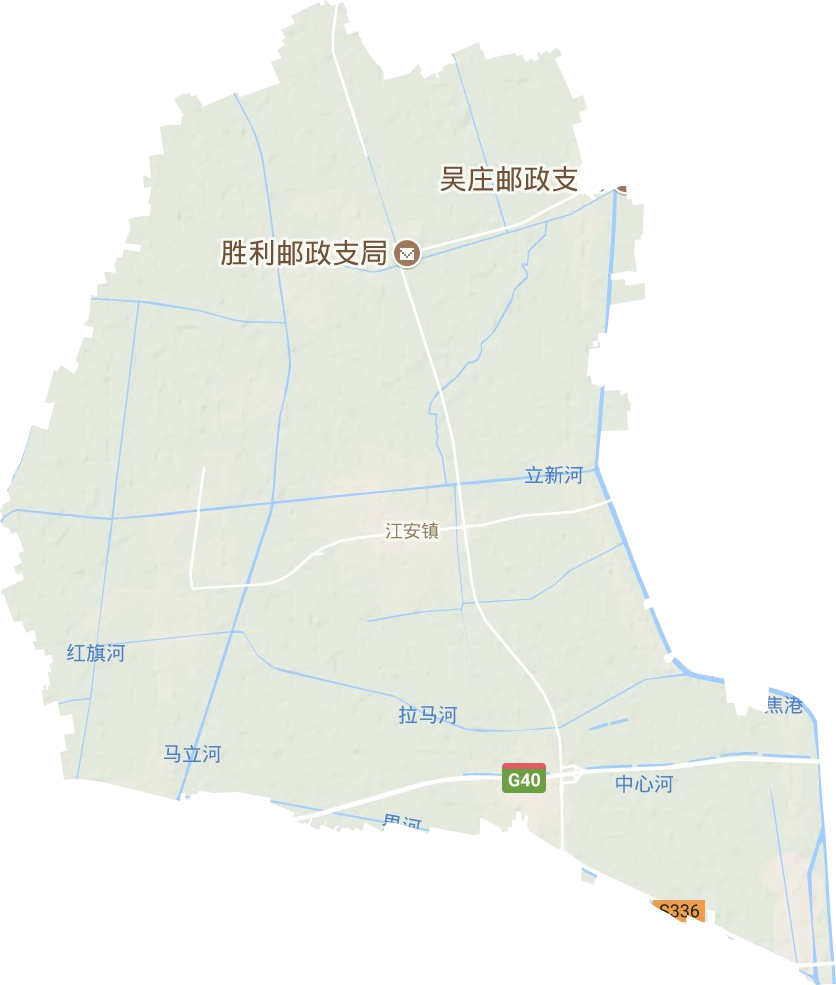 江安鎮地形圖