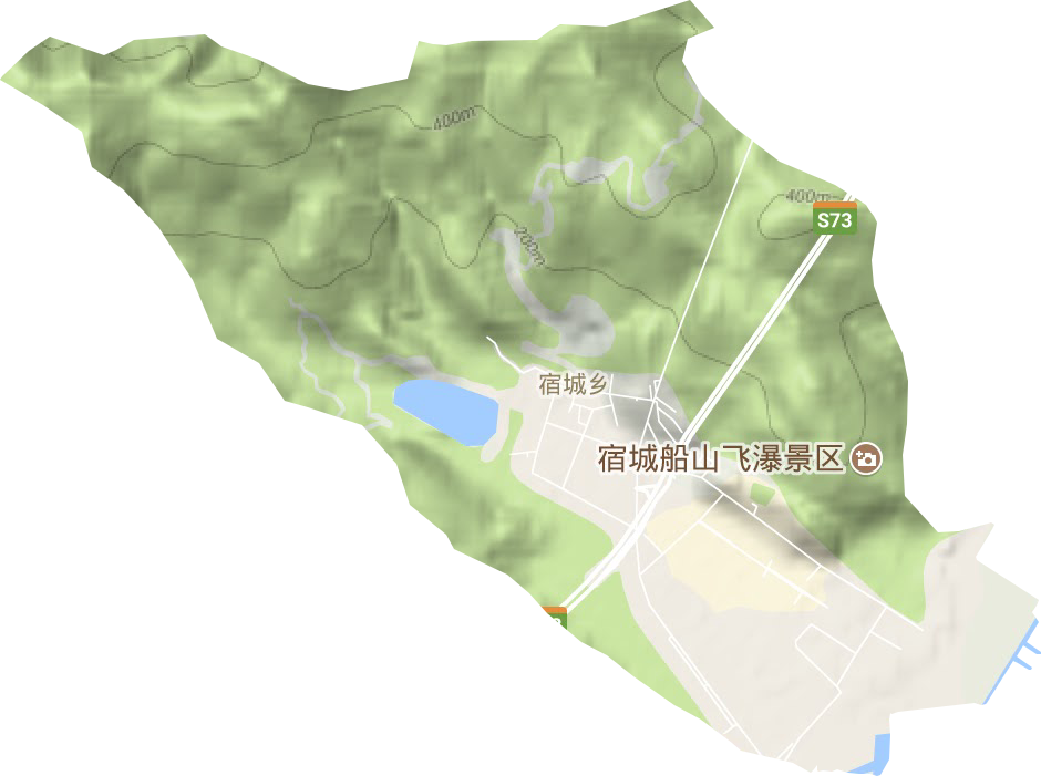 宿城街道地形圖