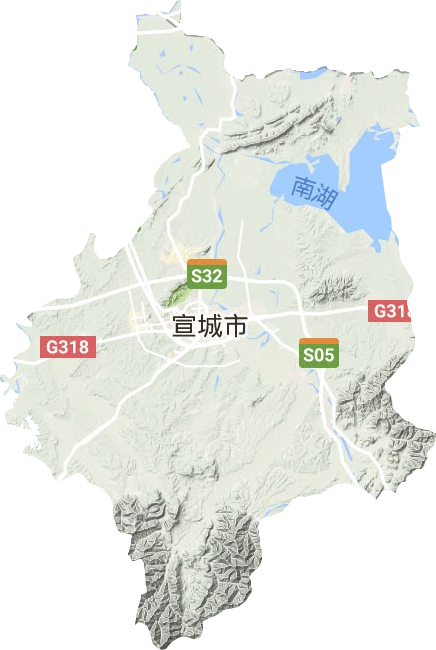 宣州區(qū)地形圖
