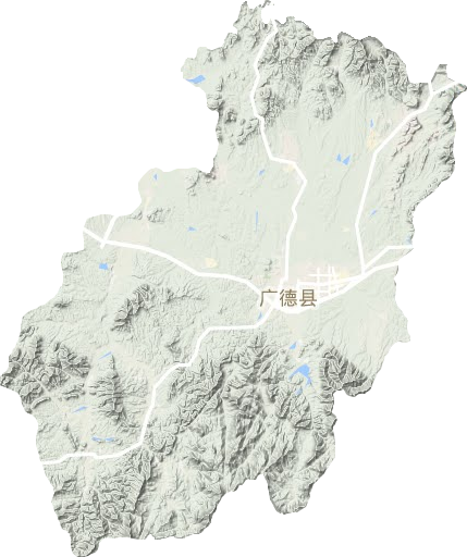 廣德縣地形圖