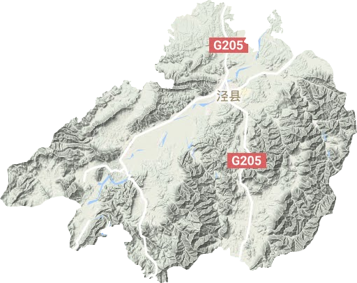 涇縣地形圖