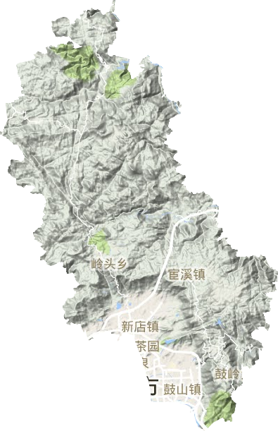 晉安區地形圖