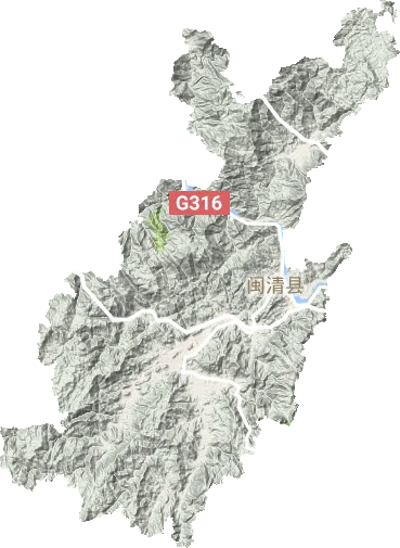 閩清縣地形圖