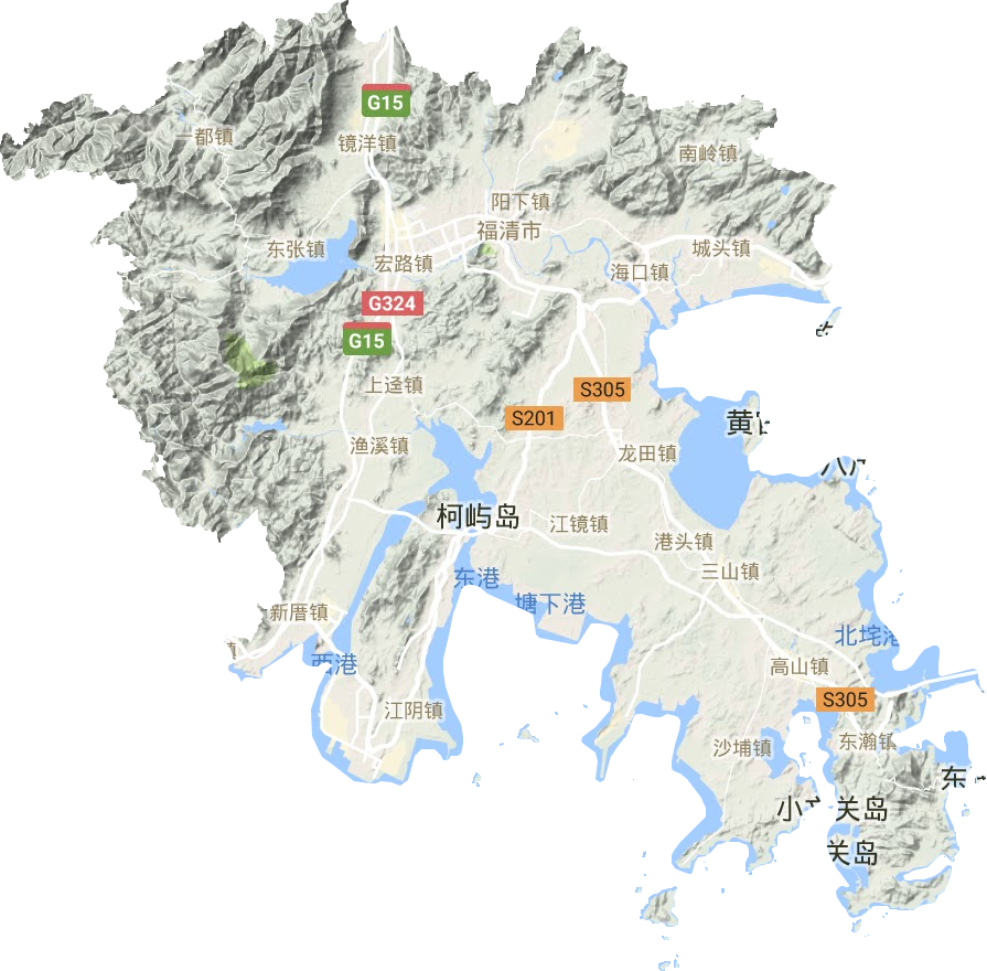 福清市地形圖