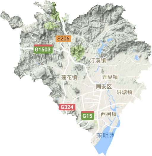 同安區地形圖