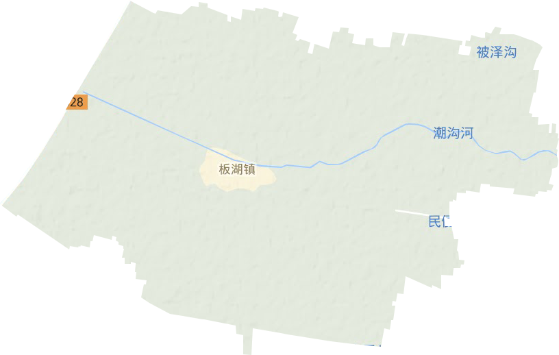 板湖鎮地形圖