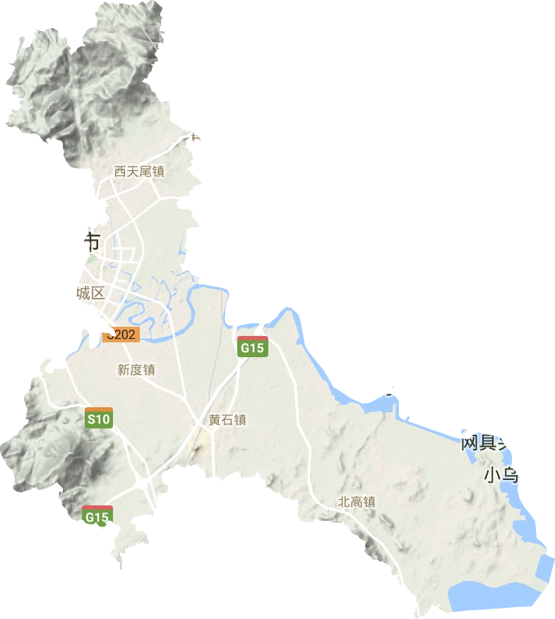 荔城區地形圖