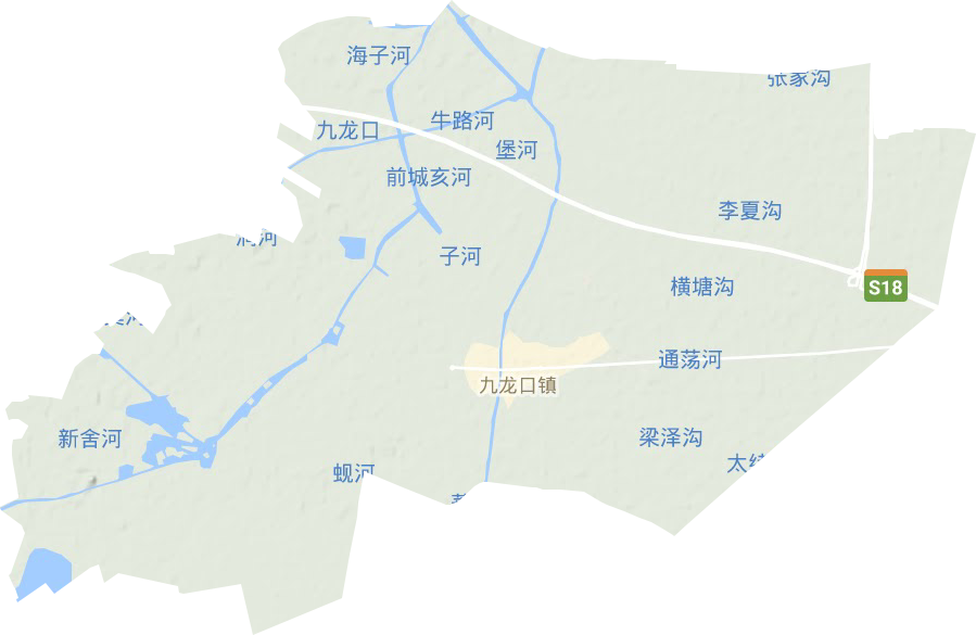 九龍口鎮地形圖