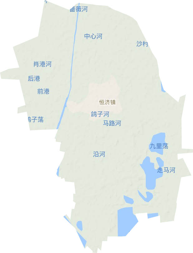 恒濟鎮地形圖