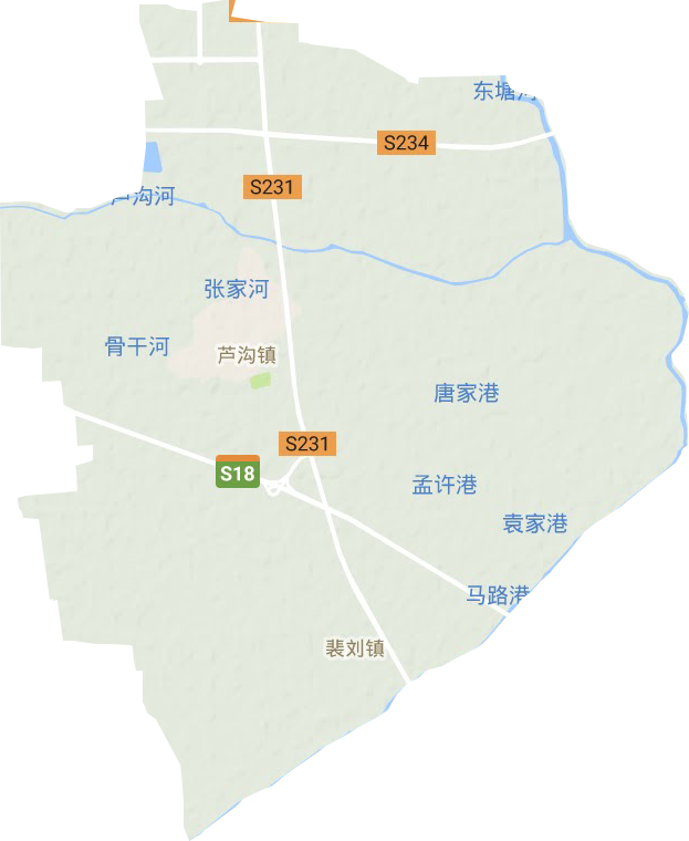 蘆溝鎮地形圖
