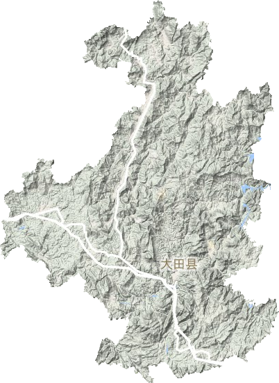 大田縣地形圖