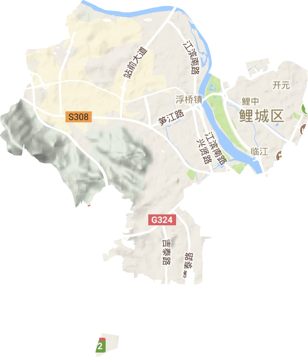 鯉城區(qū)地形圖