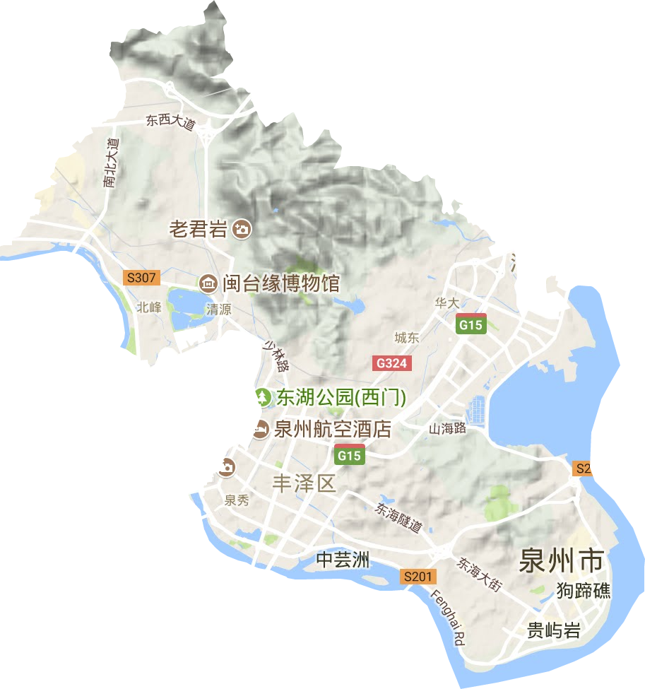 豐澤區地形圖
