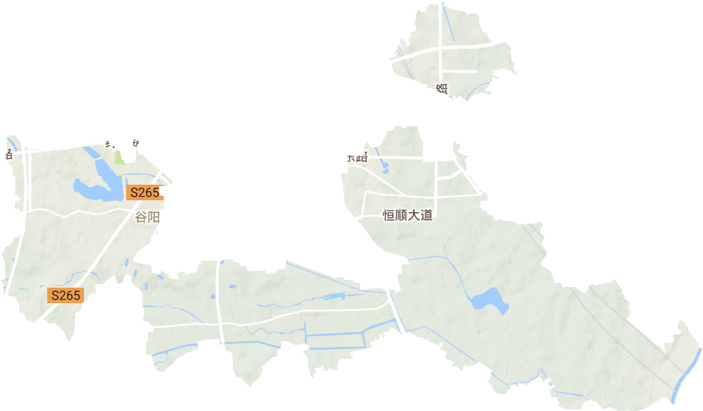 谷陽鎮地形圖