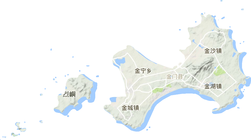 金門縣地形圖