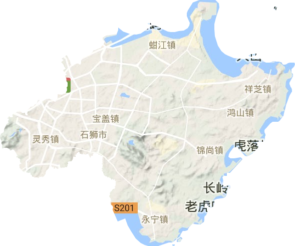 石獅市地形圖