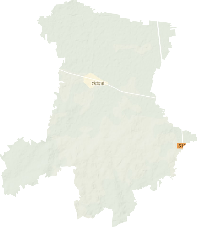 魏營(yíng)鎮(zhèn)地形圖