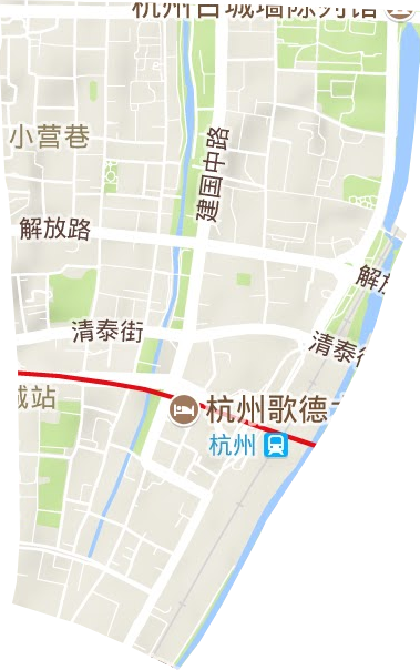 小營街道地形圖