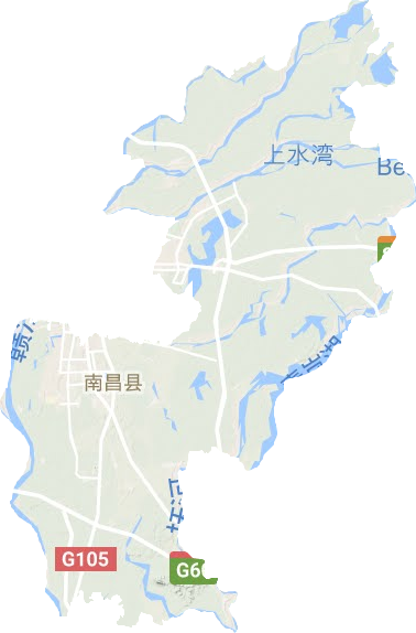 南昌縣地形圖