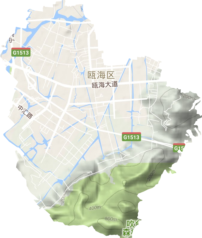 婁橋街道地形圖