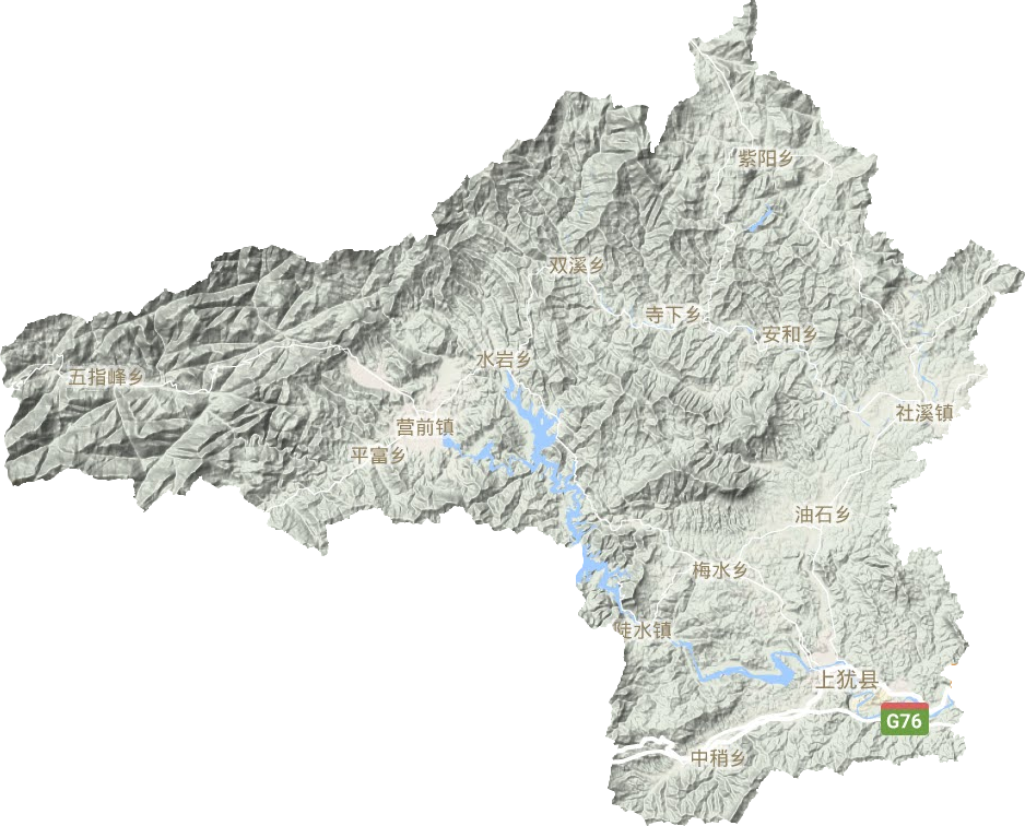 上猶縣地形圖