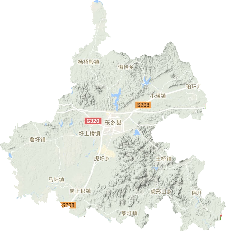 東鄉區地形圖
