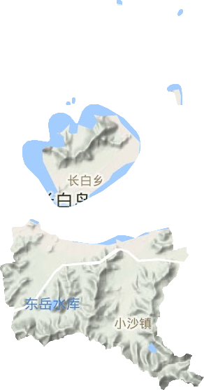小沙街道地形圖