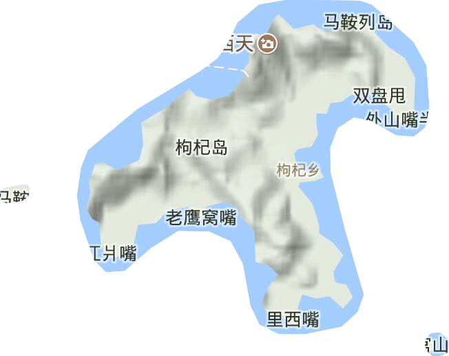枸杞鄉地形圖