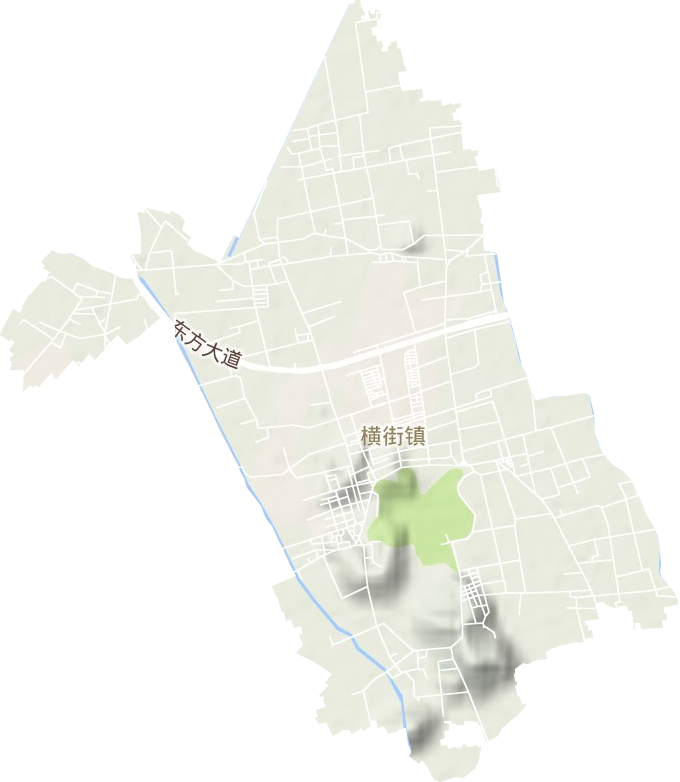 橫街鎮(zhèn)地形圖