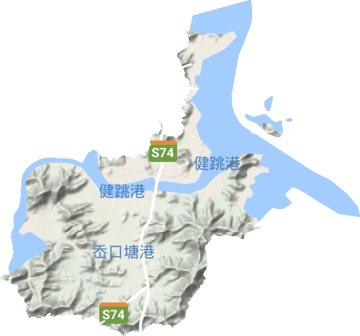 健跳鎮地形圖