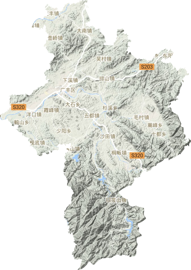 廣豐區地形圖