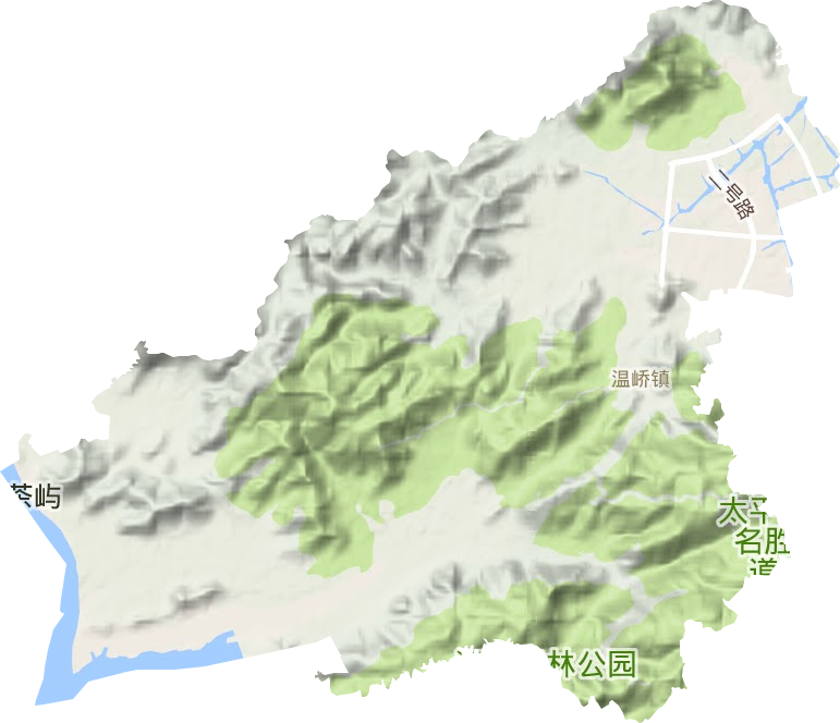 溫嶠鎮地形圖