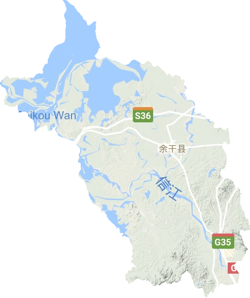 余干縣地形圖