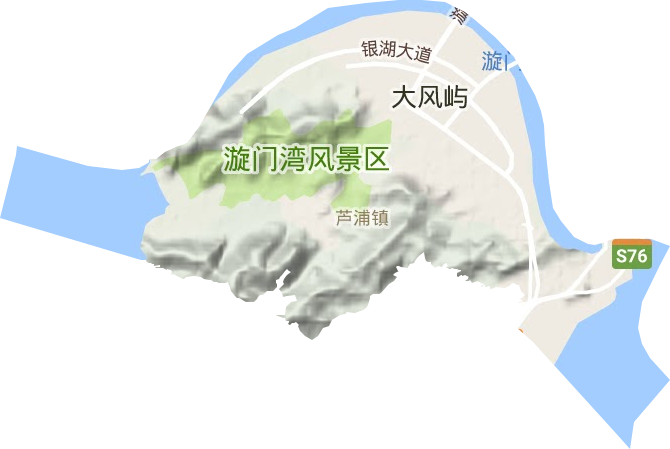 蘆浦鎮(zhèn)地形圖