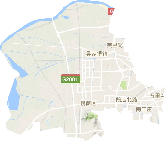 槐蔭區地形圖