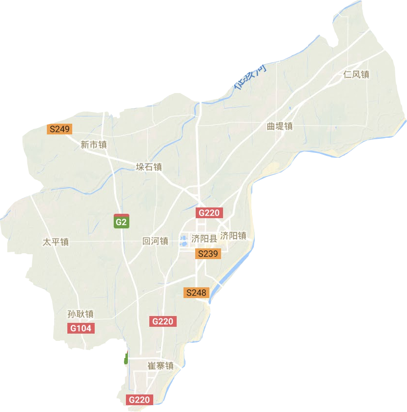 濟陽縣地形圖