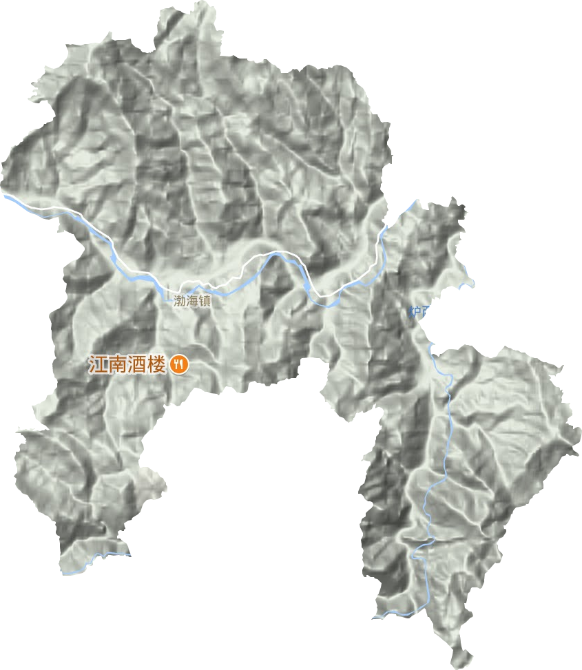 渤海鎮地形圖